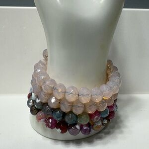 Multi-Color Beaded Wrap Bracelet